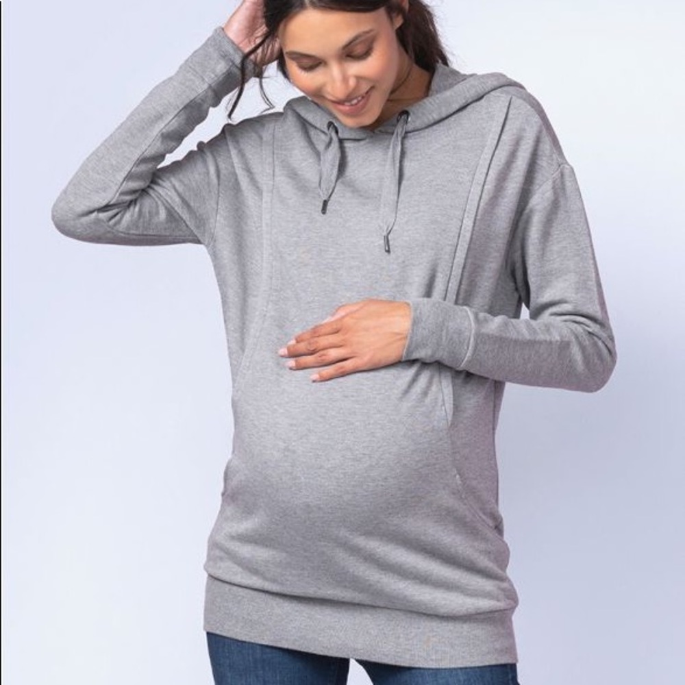 Maternity / Nursing - Seraphine grey hoodie